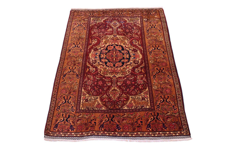 Seidenteppich - Afghan Seide 154 x 115 cm - rot