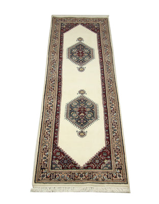 Orientteppich - Bidjar - Indus 263 x 77 cm - beige