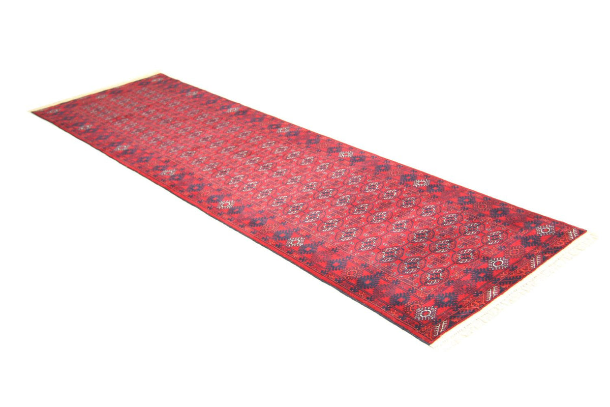 Afghan Teppich - Buchara 290 x 81 cm - rot