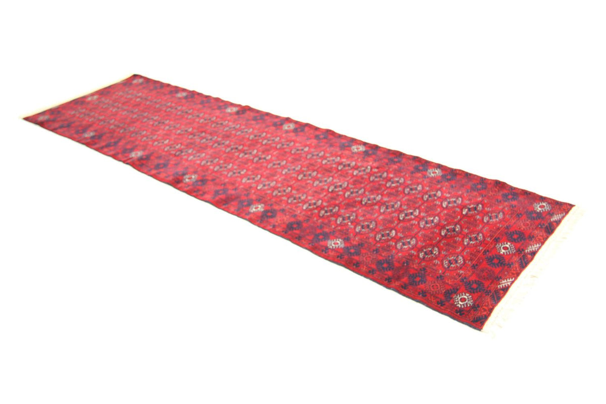 Afghan Teppich - Buchara 278 x 83 cm - rot