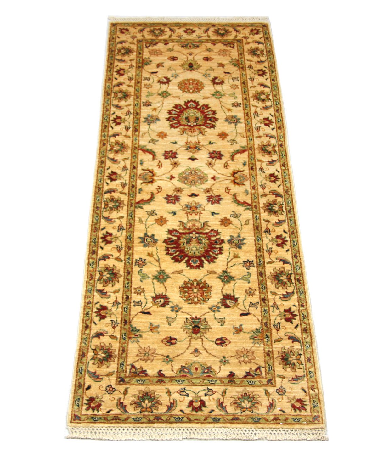 Ziegler Teppich 220 x 76 cm - gelb
