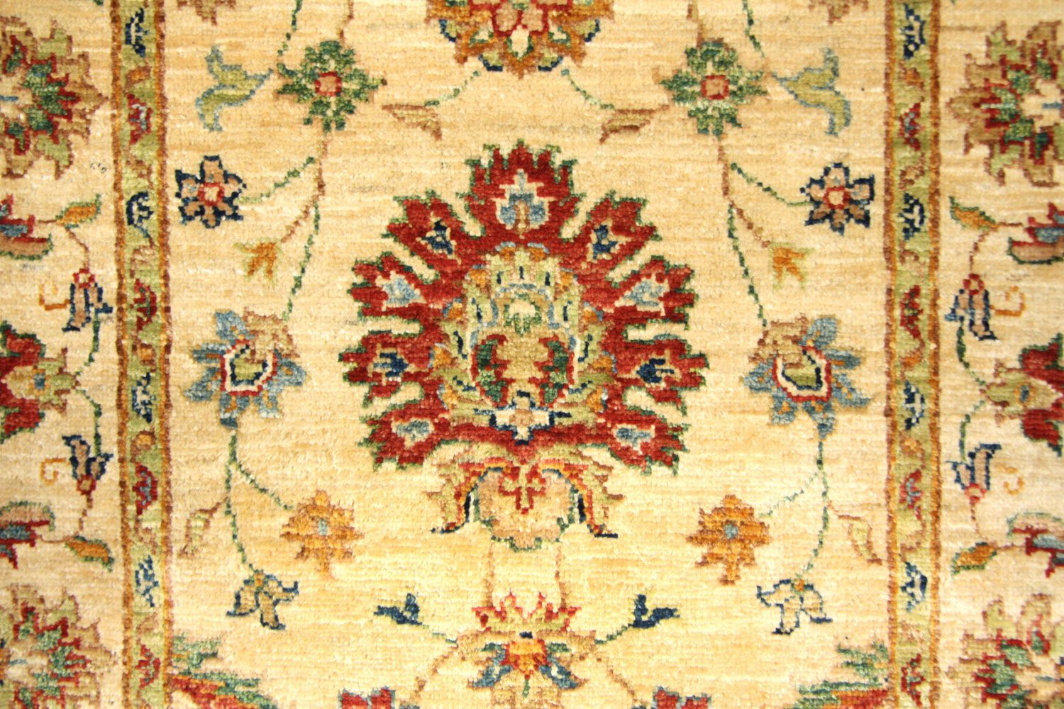 Ziegler Teppich 220 x 76 cm - gelb
