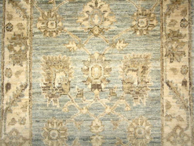 Ziegler Teppich 352 x 70 cm - blau