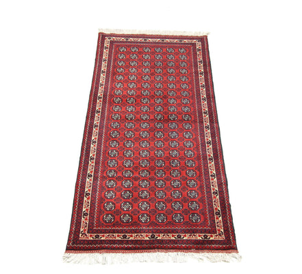 Afghan Teppich - Buchara 258 x 87 cm - rot