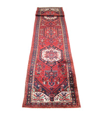 Perserteppich - Nomadic 475 x 101 cm - rot