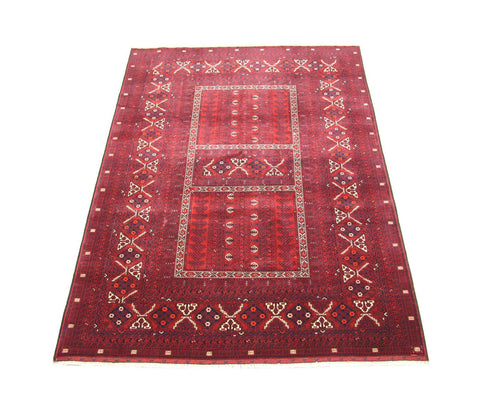 Afghan Teppich 235 x 161 cm - rot
