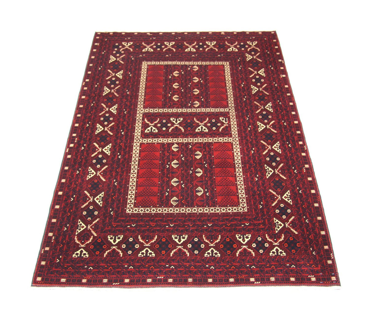Afghan Teppich 244 x 157 cm - rot