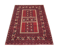 Afghan Teppich 244 x 157 cm - rot