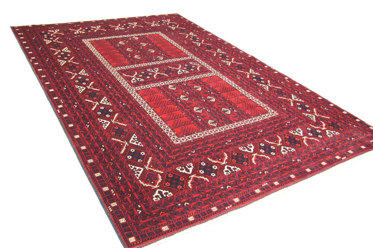 Afghan Teppich 244 x 157 cm - rot