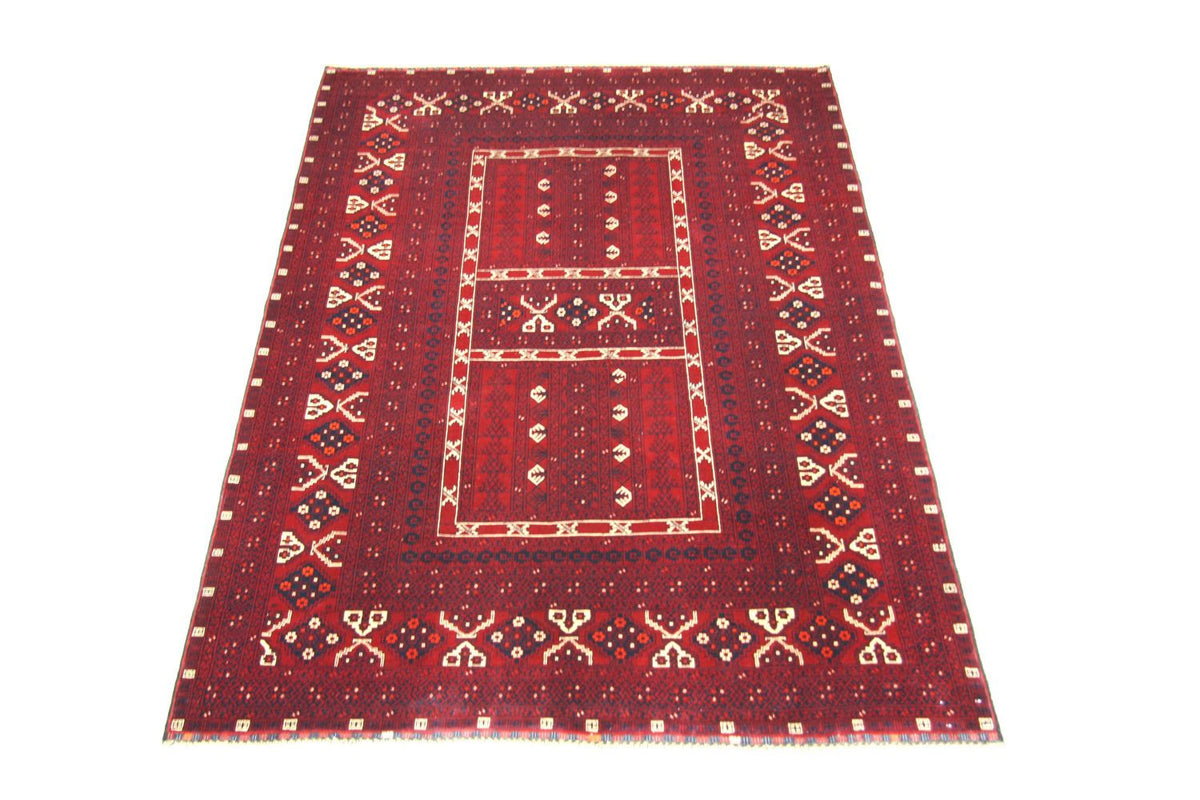 Afghan Teppich 230 x 177 cm - rot