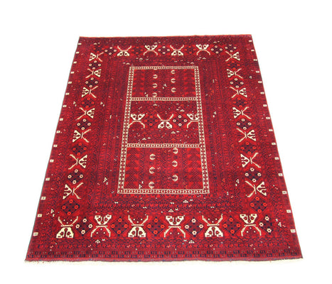 Afghan Teppich 248 x 158 cm - rot