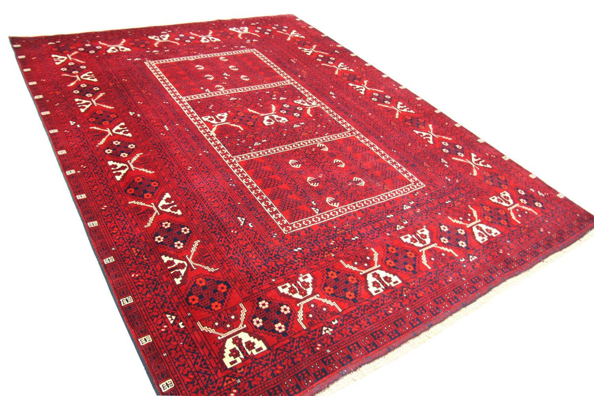 Afghan Teppich 248 x 158 cm - rot