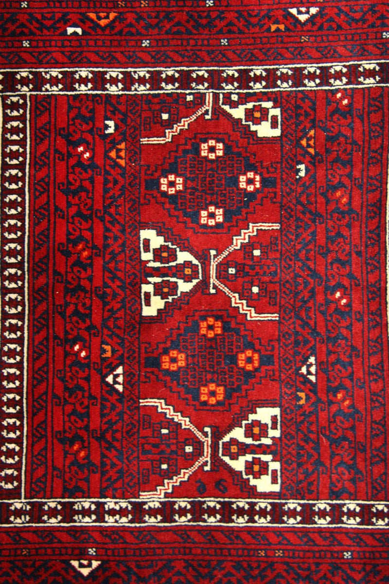 Afghan Teppich 248 x 158 cm - rot