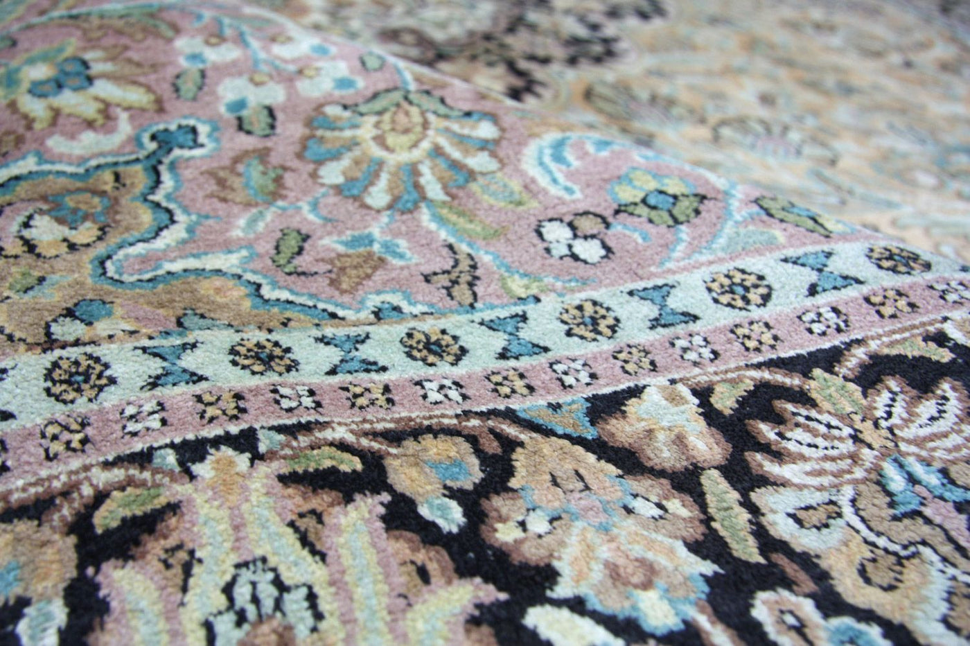Seidenteppich - Kaschmir Seide 290 x 185 cm Wohnzimmer Teppich