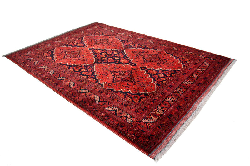 Afghan Teppich - Kunduz 274 x 197 cm - rot