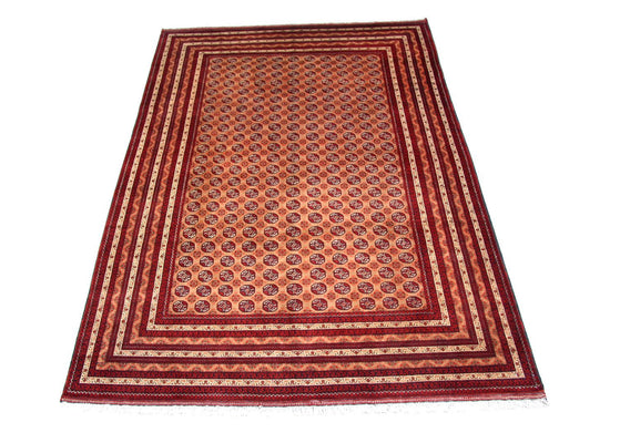 Afghan Teppich - Buchara 294 x 199 cm - rot