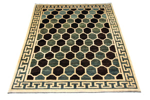 Ziegler Teppich - Modern 261 x 207 cm - blau