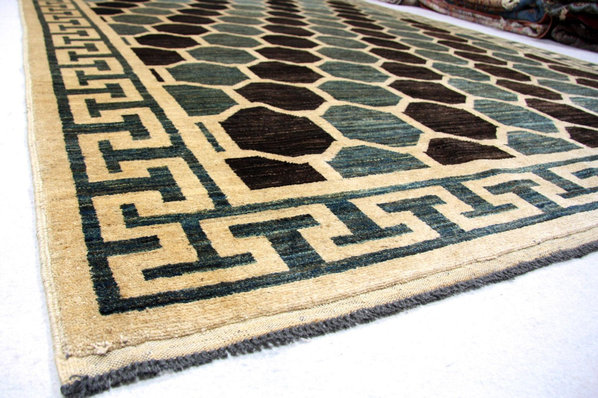 Ziegler Teppich - Modern 261 x 207 cm - blau