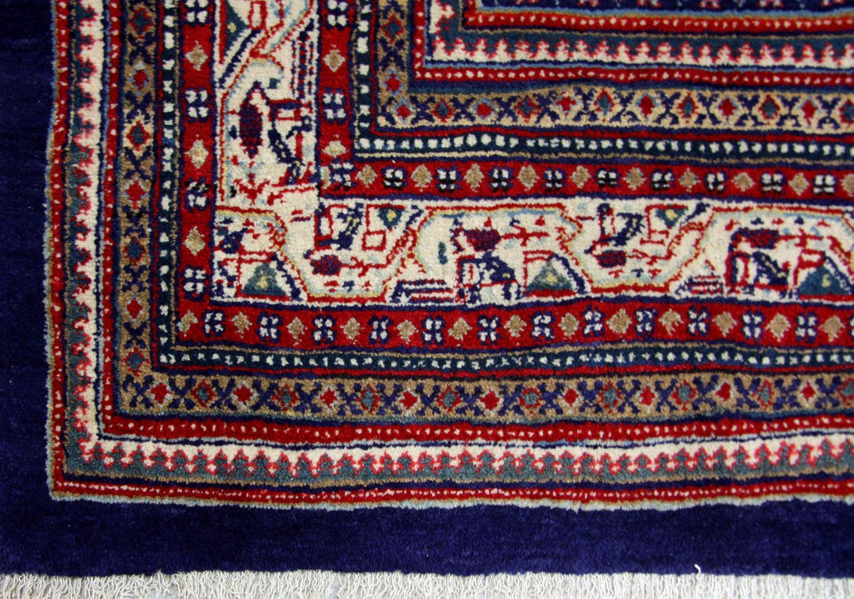 Perserteppich - Mir 267 x 266 cm - blau
