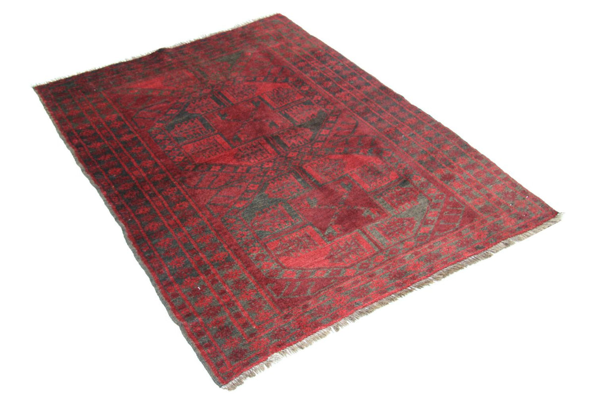 Afghan Teppich 154 x 114 cm - rot