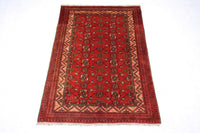Afghan Teppich 196 x 126 cm - rot