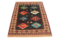 Turkaman Teppich 158 x 132 cm - blau