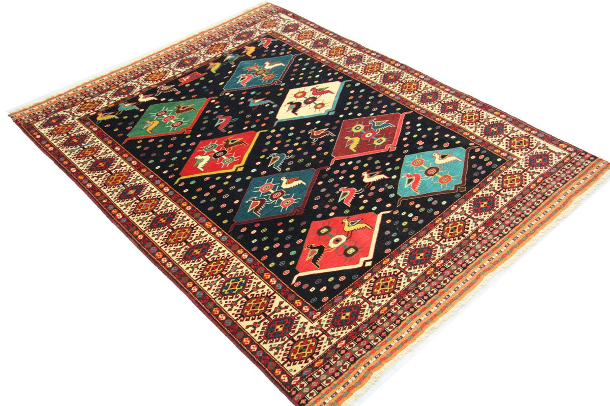 Turkaman Teppich 158 x 132 cm - blau