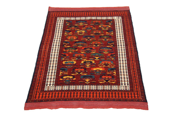Afghan Teppich 160 x 130 cm - rost
