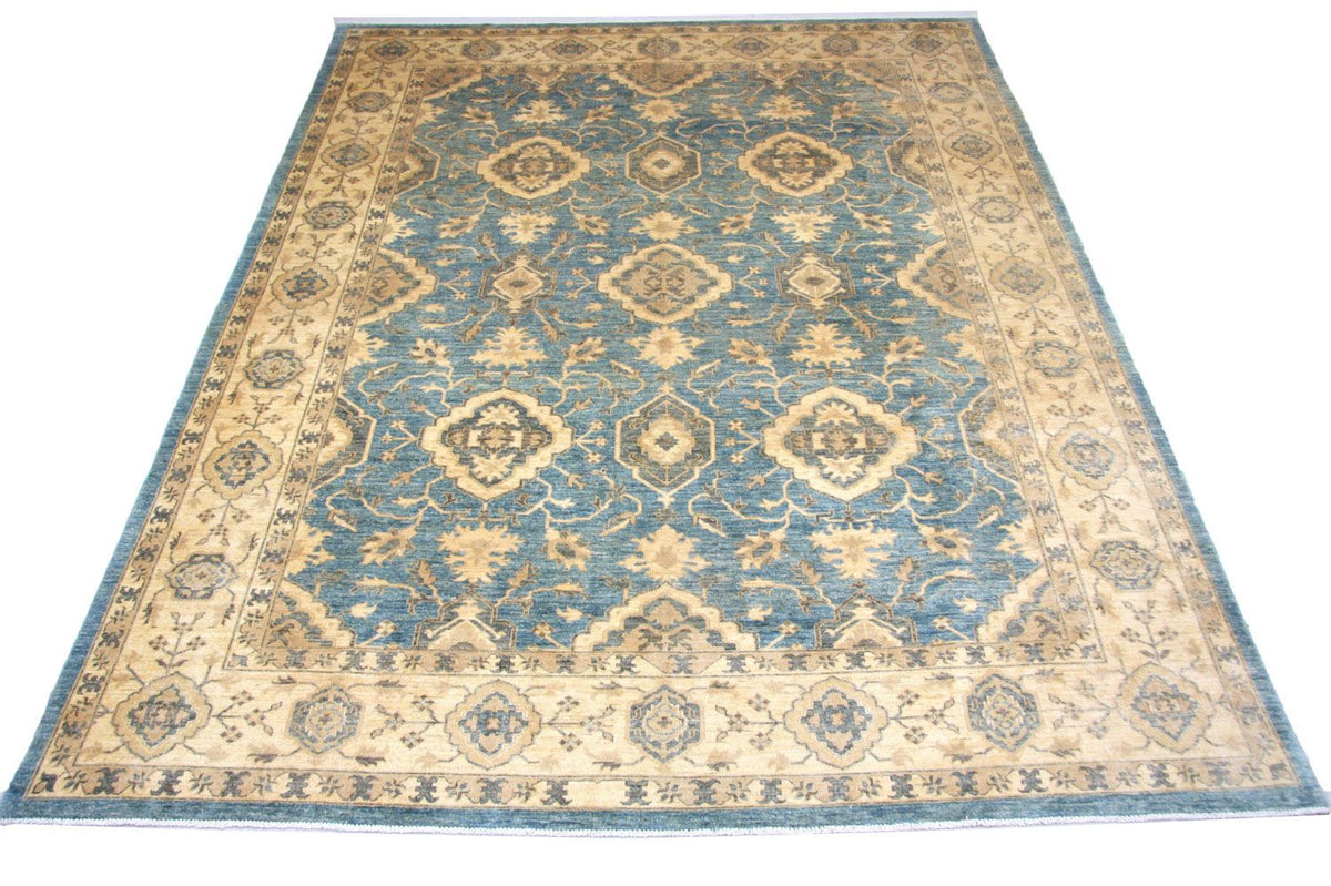 Ziegler Teppich 375 x 269 cm - blau