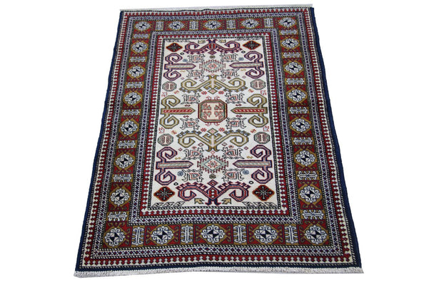Ziegler Teppich - Kazak 127 x 85 cm - blau