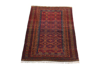 Afghan Teppich 152 x 95 cm - rot