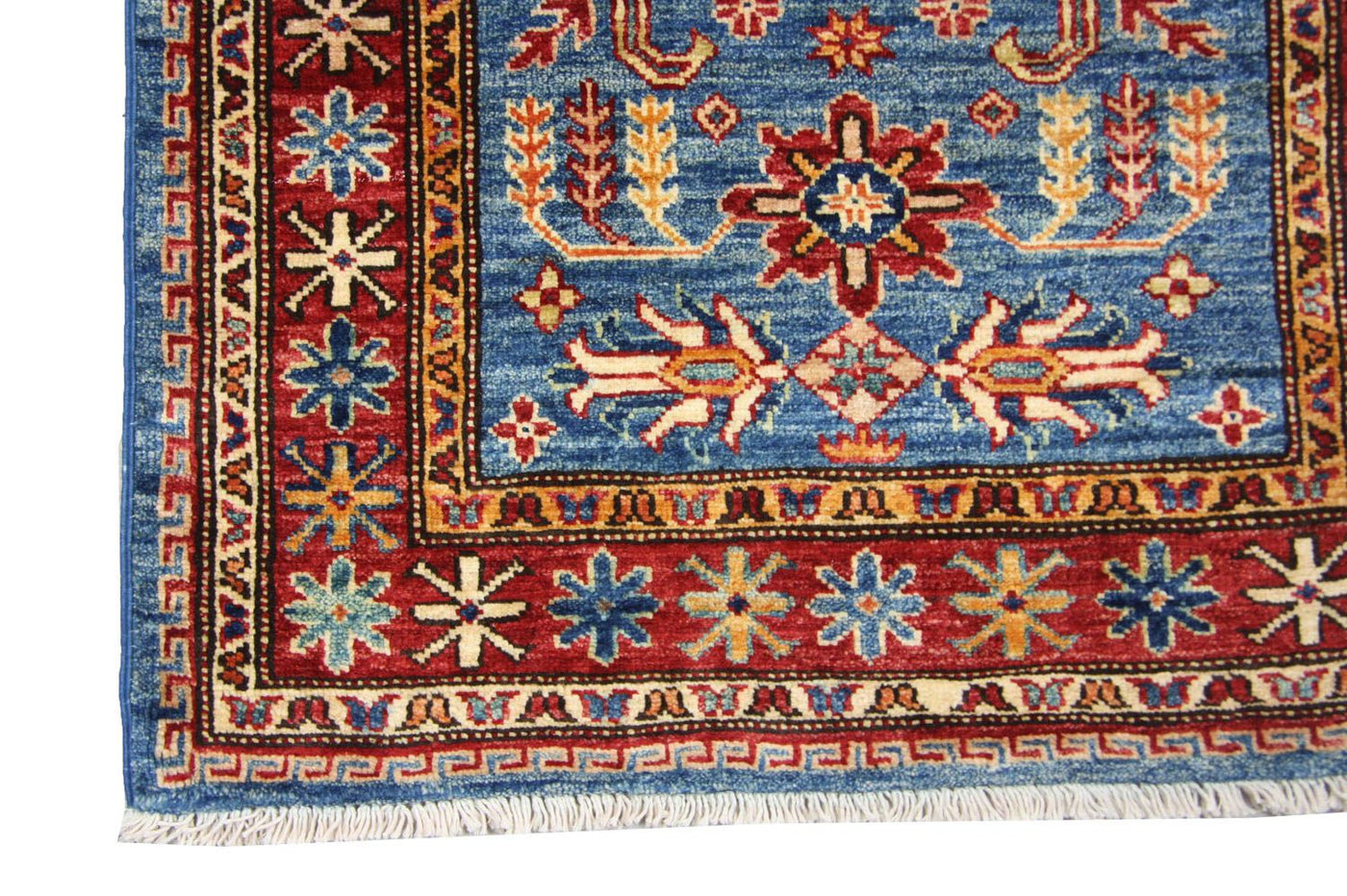Ziegler Teppich 600 x 82 cm - blau