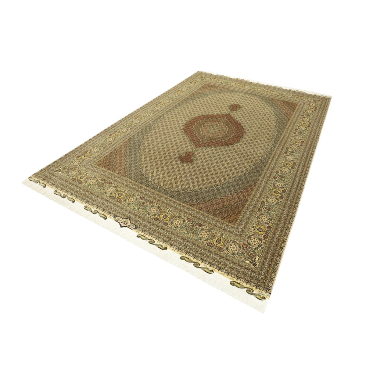 Perserteppich - Täbriz - Royal - Royal - 351 x 250 cm - dunkelbeige