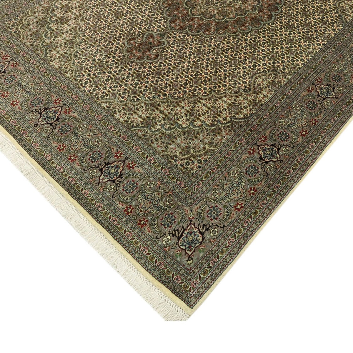 Perserteppich - Täbriz - Royal - Royal - 204 x 153 cm - silber