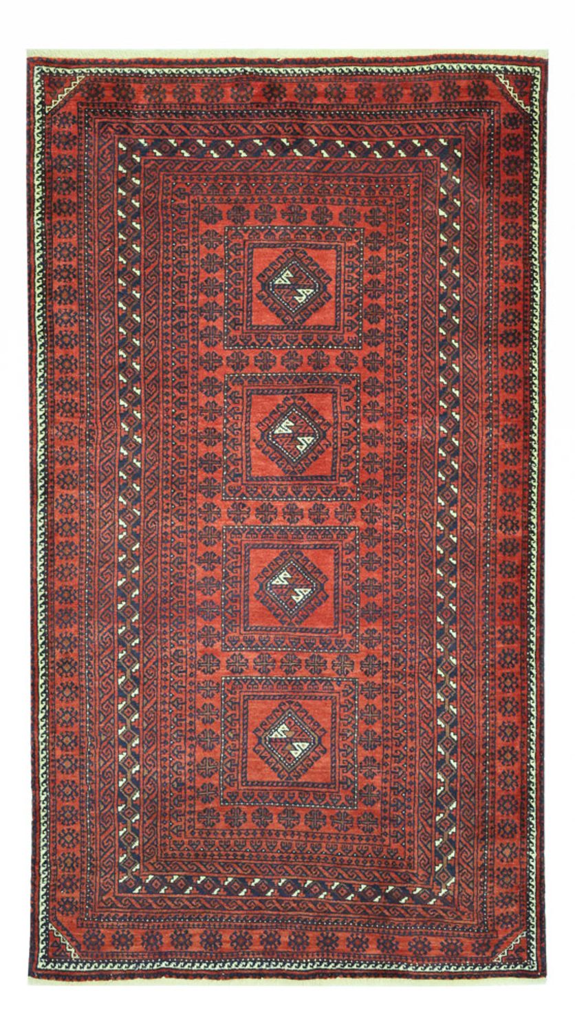 Belutsch Teppich - 188 x 109 cm - dunkelrot