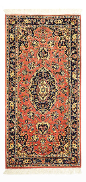 Perserteppich - Keshan - Seidenkette - 122 x 59 cm - rot