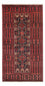 Läufer Belutsch - 195 x 100 cm - dunkelrot