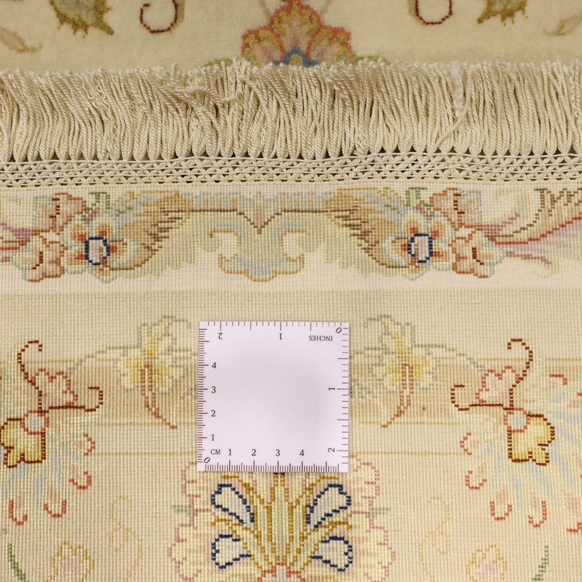 Perserteppich - Täbriz - Premium - Seidenkette - 160 x 97 cm - sand