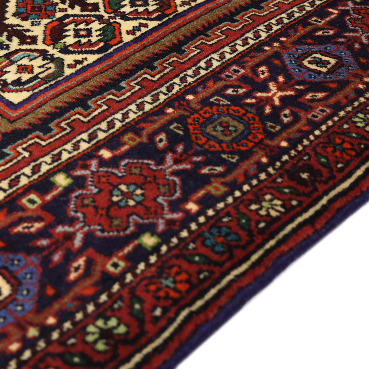 Perserteppich - Nomadic - 152 x 102 cm - dunkelrot