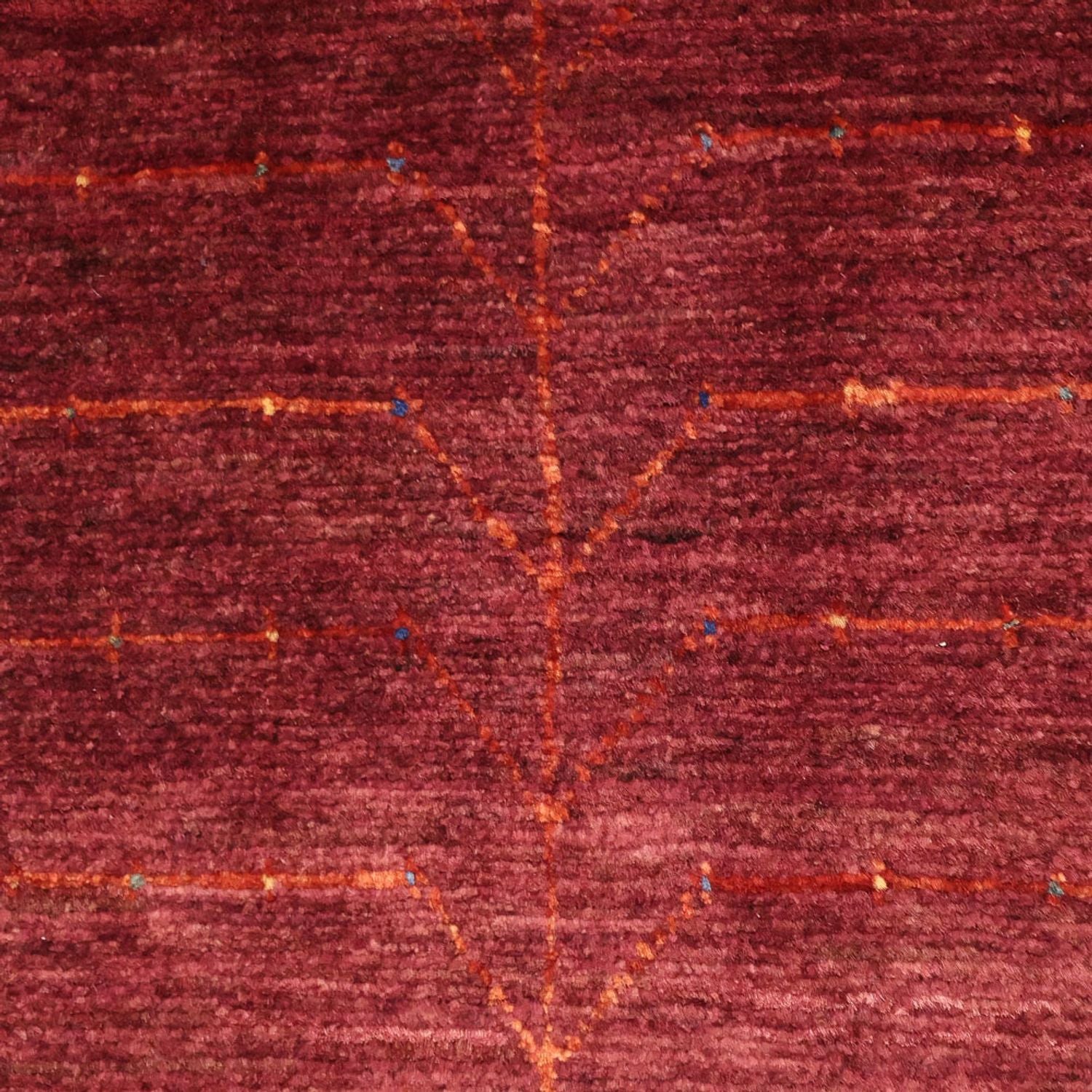 Gabbeh Teppich - Kaschkuli Perser - 130 x 81 cm - dunkelrot