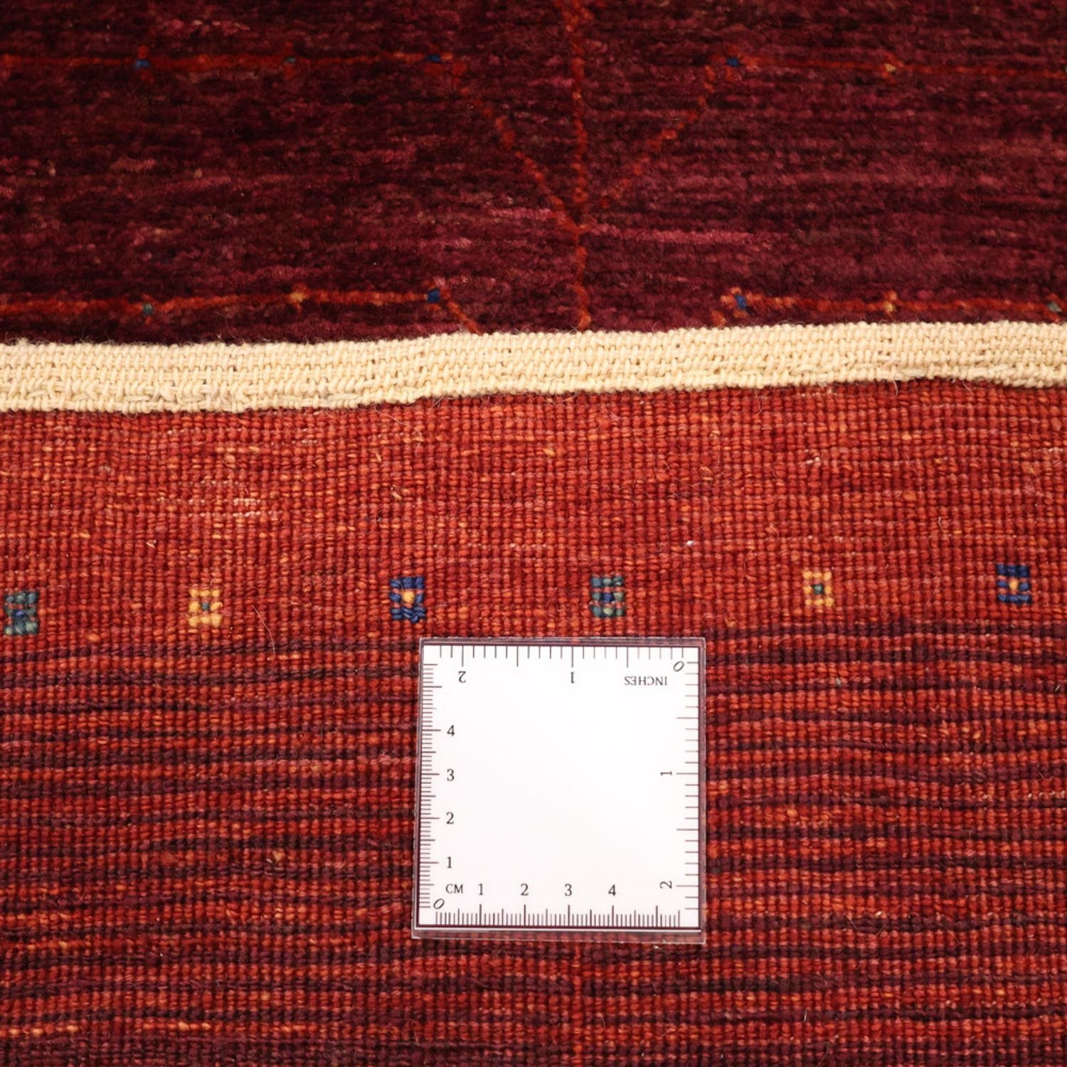 Gabbeh Teppich - Kaschkuli Perser - 130 x 81 cm - dunkelrot