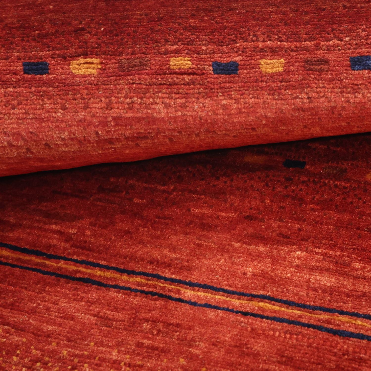 Gabbeh Teppich - Kaschkuli Perser quadratisch  - 112 x 102 cm - mehrfarbig