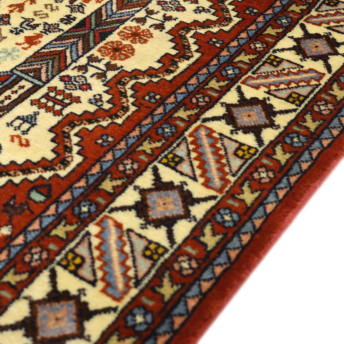 Perserteppich - Nomadic - 140 x 103 cm - creme