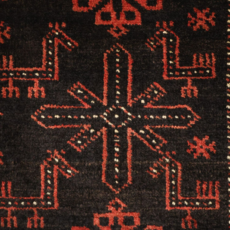 Läufer Belutsch - 197 x 105 cm - dunkelrot
