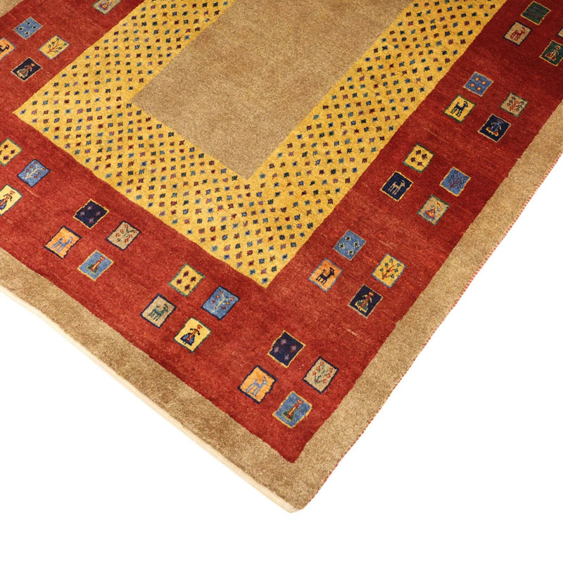 Gabbeh Teppich - Loribaft Perser - 158 x 108 cm - mehrfarbig