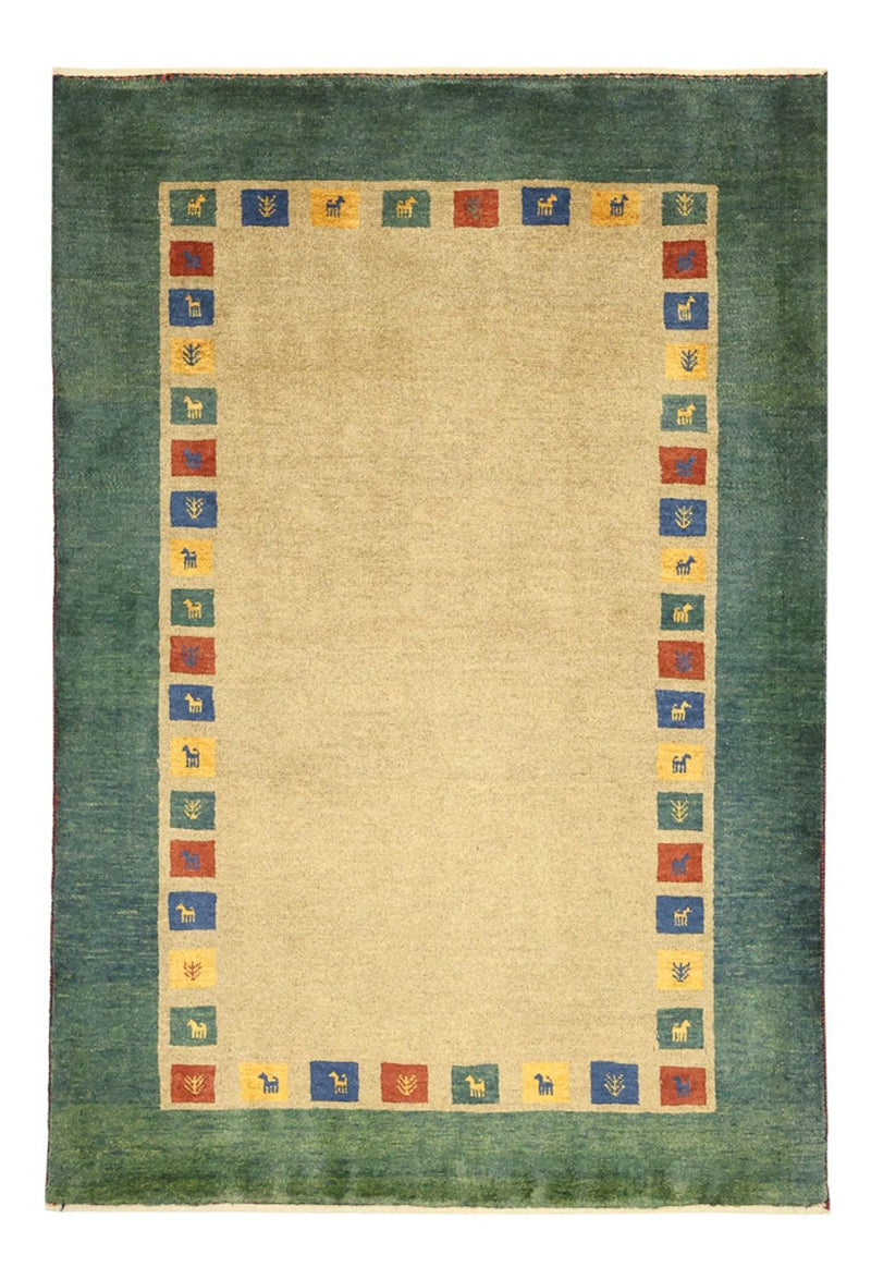Gabbeh Teppich - Loribaft Perser - 128 x 86 cm - mehrfarbig