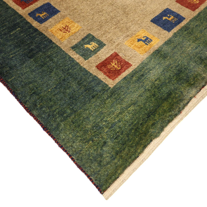 Gabbeh Teppich - Loribaft Perser - 128 x 86 cm - mehrfarbig