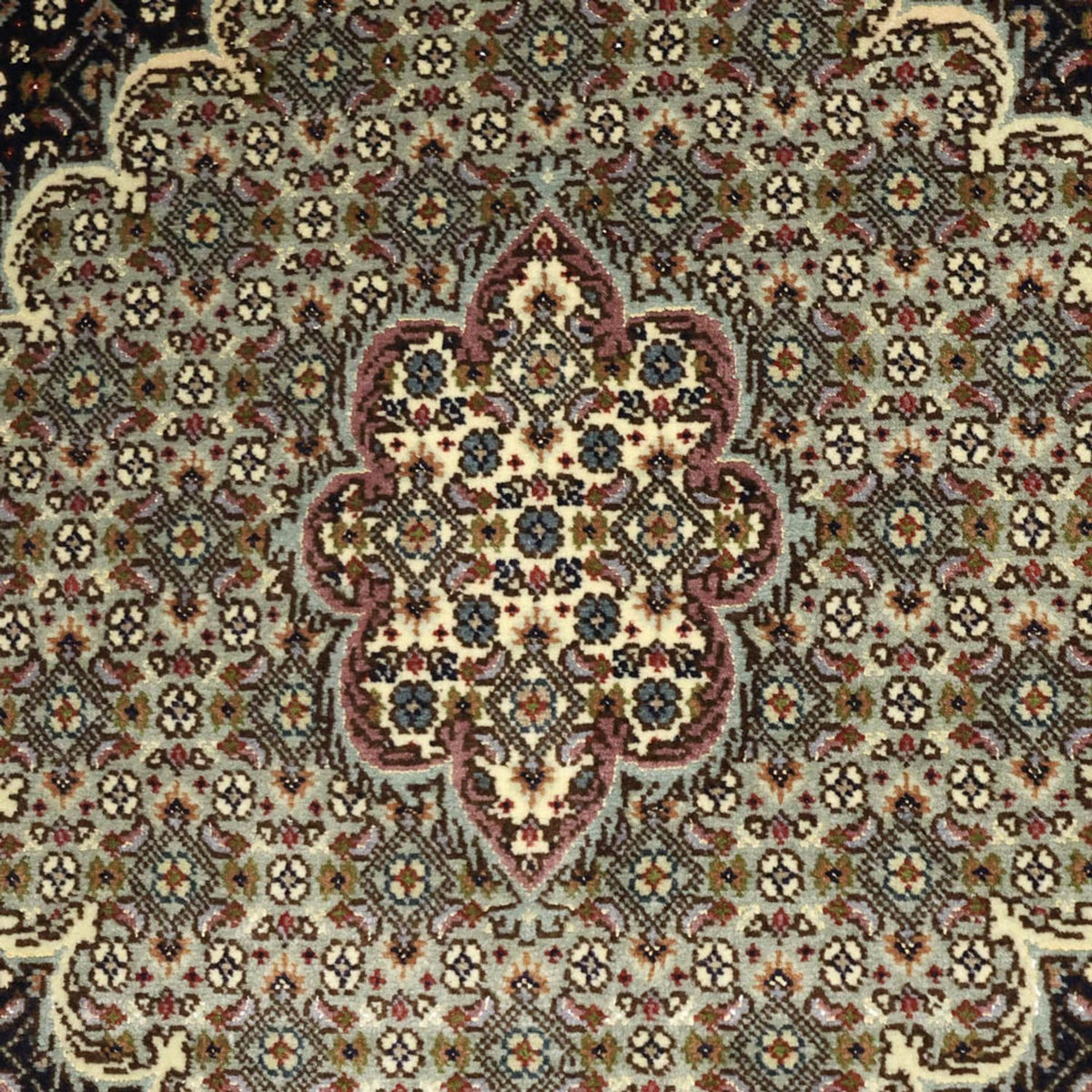 Perserteppich - Täbriz - Royal - 147 x 100 cm - dunkelbeige
