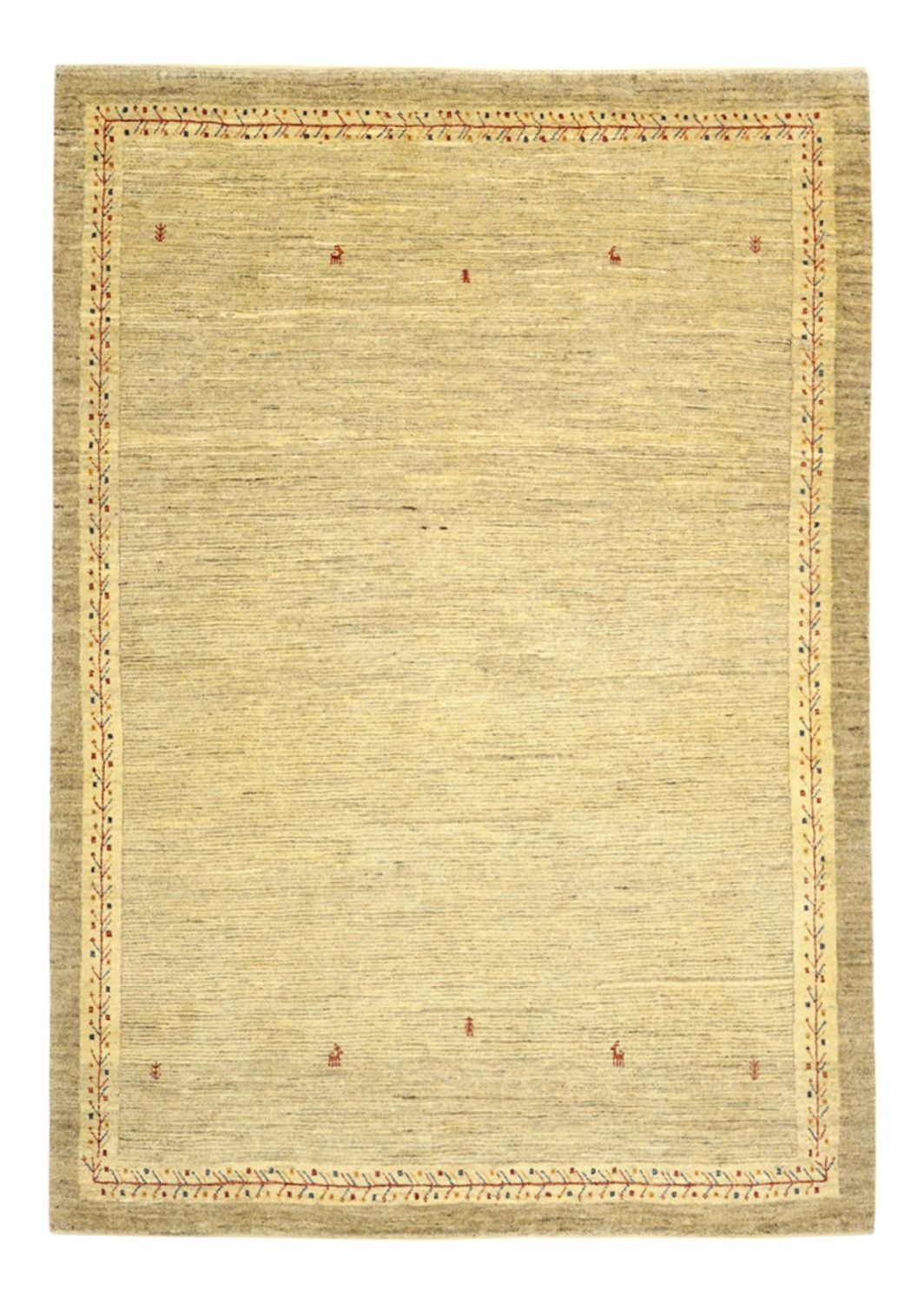 Gabbeh Teppich - Kaschkuli Perser - 158 x 112 cm - hellbeige