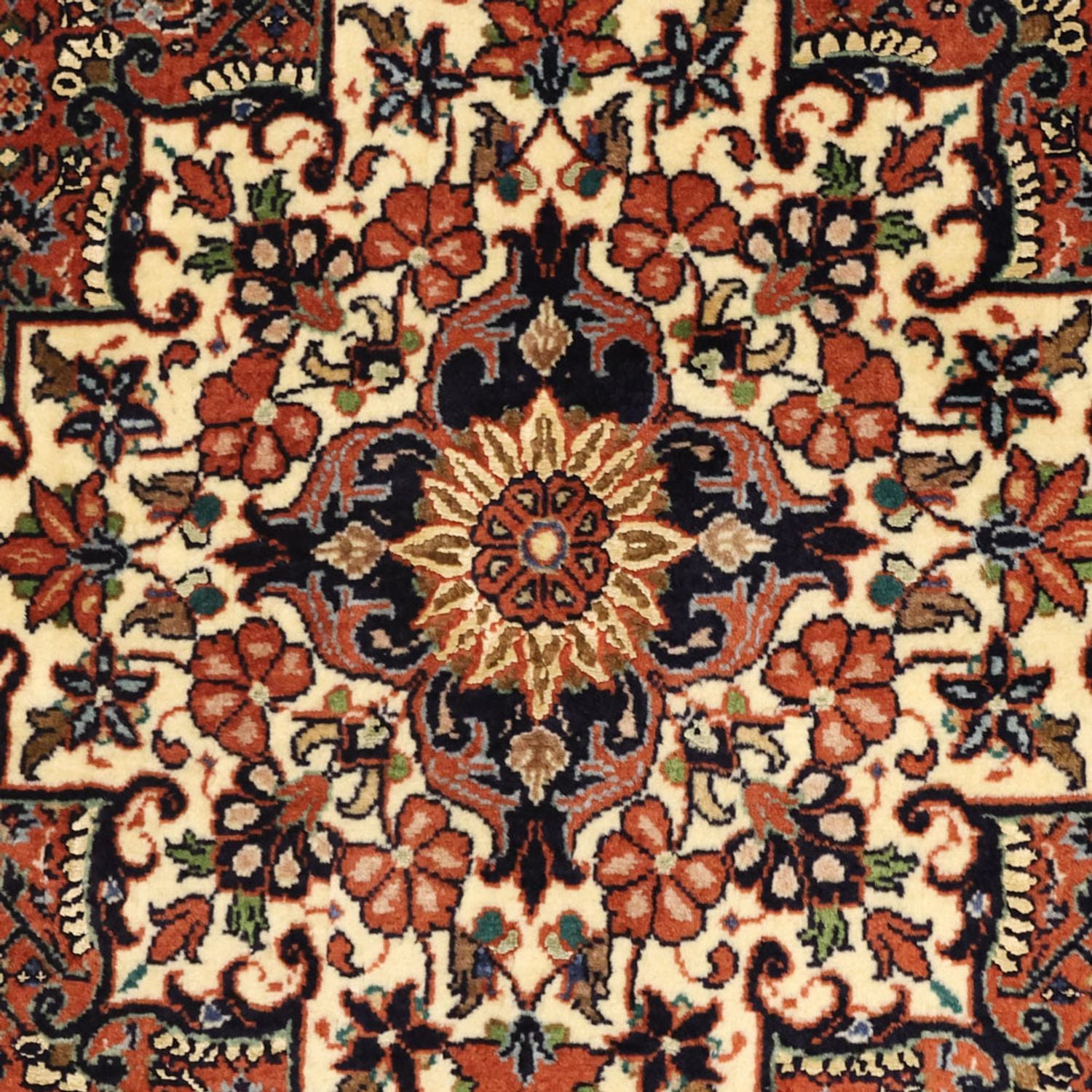Perserteppich - Bidjar - 141 x 89 cm - dunkelbeige